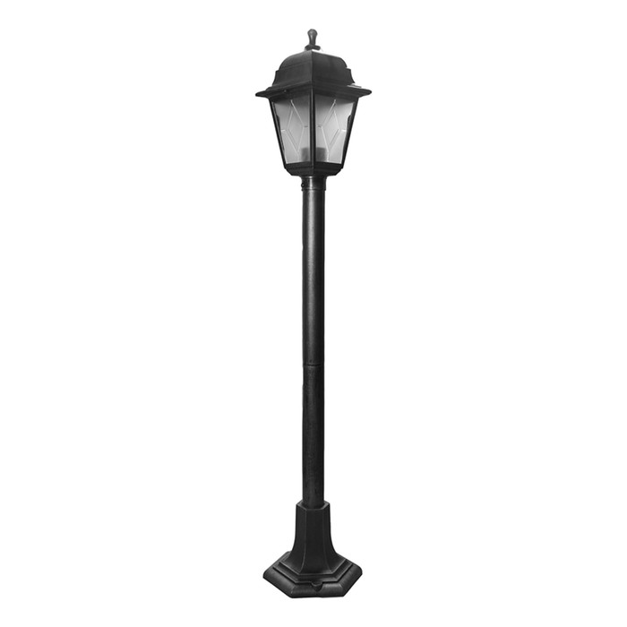 Светильник уличный Uniel, 60 Вт, E27, IP44, 1000х190 мм, цвет чёрный и серебряный