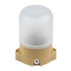 Светильник влагозащищенный Uniel, 60 Вт, E27, IP65, 137х107х84 мм, цвет сосна - фото 299855712