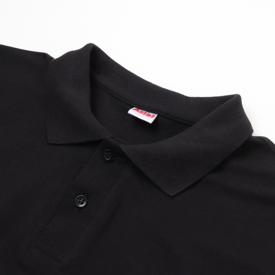 Футболка мужская поло, цвет чёрный, размер 48