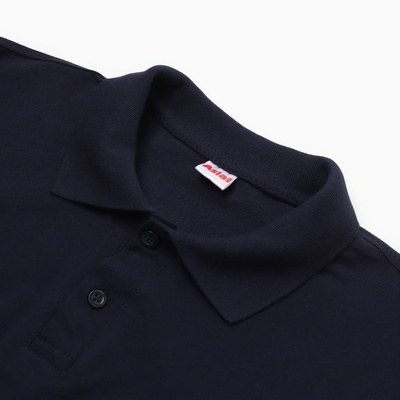 Футболка мужская поло, цвет тёмно-синий, размер 50