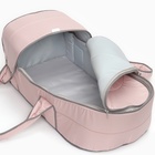 Люлька-переноска для новорожденных  «Ассорти», цвет розовый с серым - фото 9660091