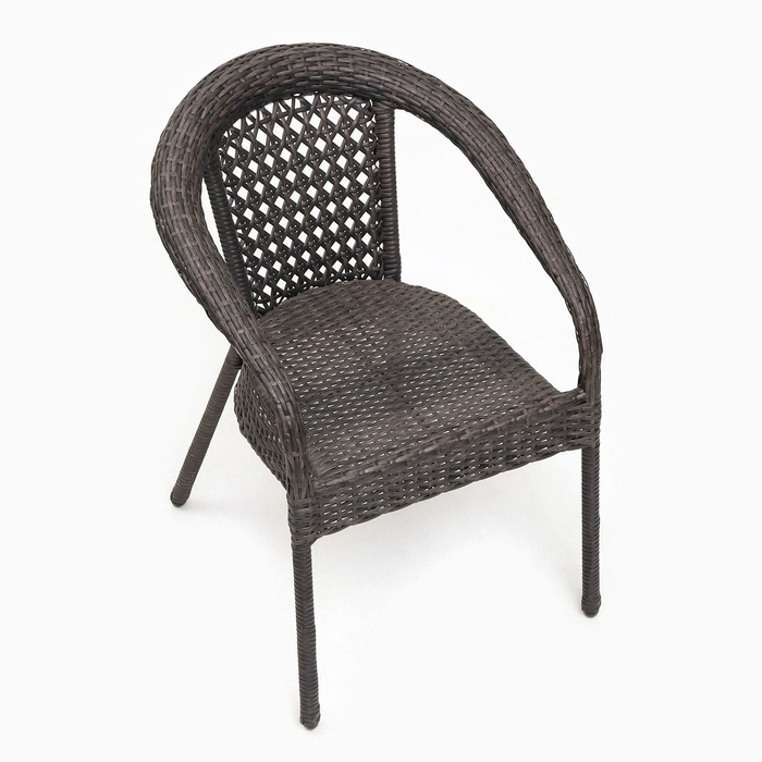 Кресло садовое из искусственного ротанга 60х70х80см венге