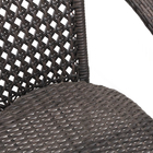 Кресло садовое из искусственного ротанга 60х70х80см венге - Фото 3