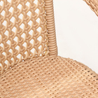 Кресло садовое из искусственного ротанга 60х70х80см коричневое - Фото 3