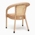 Кресло садовое из искусственного ротанга 60х70х80см коричневое - Фото 4
