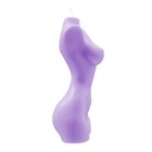 Интерьерная свеча Pecado BDSM «женский торс»  850 гр,  фиолетовый - Фото 4