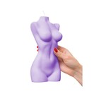 Интерьерная свеча Pecado BDSM «женский торс»  850 гр,  фиолетовый - Фото 9