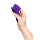 Вакуумно-волновой стимулятор клитора, силикон, 12 см,  фиолетовый - Фото 7