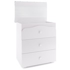 Комод Polini Kids Simple, с ящиками и пеленальной доской, цвет белый-звезды, белый - фото 119419121