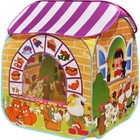 Игровой домик "Детский магазин" + 100 шариков CBH-32 жёлтый - фото 300025746
