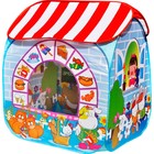 Игровой домик "Детский магазин" + 100 шариков CBH-32 синий - фото 300025747