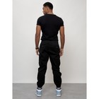 Джинсы карго мужские, размер 46-48, цвет чёрный - Фото 4