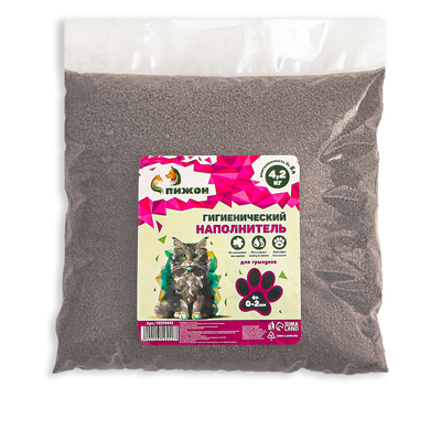 Наполнитель гигиенический "Пижон" , для грызунов , фр 0-2 мм 2,1 кг впитываемость до 4 л