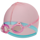 Набор для плавания детский ONLYTOP «Кошечка»: шапочка, очки, мешок - фото 300542056