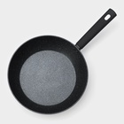 Сковорода Доляна «Первый дом», d=28 см, h=8 см, кованый алюминий, индукция, чёрная - Фото 3