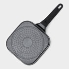 Сковорода-гриль Доляна «Моно», d=18 см, индукция, литой алюминий, чёрная - Фото 8