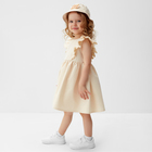 Платье для девочки MINAKU, цвет молочный, рост 128 см - Фото 4
