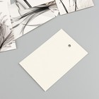 Бирка картон "Черная акварель" набор 10 шт (5 видов) 4х6 см - Фото 4