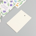 Бирка картон "Спасибо за заказ" набор 10 шт (5 видов) 4х6 см - фото 27152658