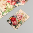 Бирка картон "Ретро цветы" набор 10 шт (5 видов) 4х6 см - Фото 3