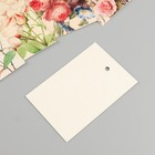 Бирка картон "Ретро цветы" набор 10 шт (5 видов) 4х6 см - Фото 4