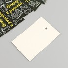 Бирка картон "Школьная доска" набор 10 шт (5 видов) 4х6 см - фото 9688399