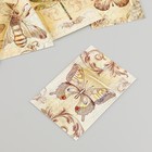Бирка картон "Винтажная бабочка" набор 10 шт (5 видов) 4х6 см - Фото 3