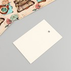 Бирка картон "Ретро серия" набор 10 шт (5 видов) 4х6 см - фото 9688504