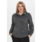 Блузка женская, размер 62, цвет тёмно-серый - Фото 4