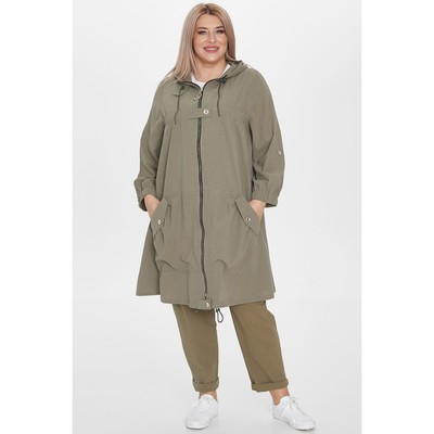 Кардиган женский, размер 64, зелёный