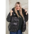 Куртка женская, размер 58, цвет чёрный - Фото 1