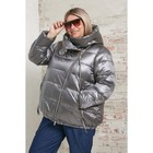 Куртка женская, размер 60, цвет серый - Фото 3