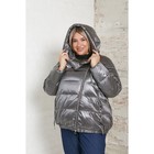 Куртка женская, размер 60, цвет серый - Фото 4