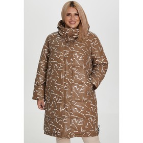 Пальто женское, размер 56, цвет коричневый