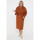 Пальто женское, размер 60, цвет оранжевый - Фото 2
