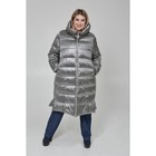 Пальто женское, размер 60, цвет серый - Фото 2