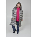 Пальто женское, размер 60, цвет серый - Фото 3