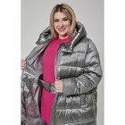 Пальто женское, размер 60, цвет серый - Фото 5
