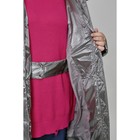 Пальто женское, размер 60, цвет серый - Фото 7