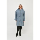 Пальто женское, размер 66, цвет голубой - Фото 3