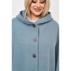 Пальто женское, размер 66, цвет голубой - Фото 6