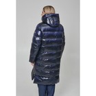 Пальто женское, размер 68, цвет тёмно-синий - Фото 5