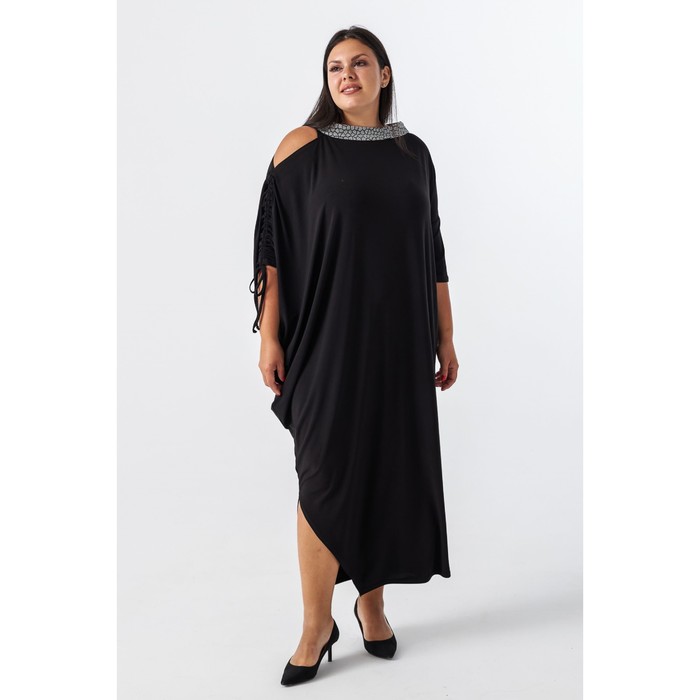 Платье женское, размер 54, цвет чёрный - Фото 1