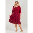 Платье женское, размер 56, цвет бордовый - Фото 2