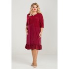Платье женское, размер 56, цвет бордовый - Фото 3