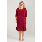 Платье женское, размер 56, цвет бордовый - Фото 4