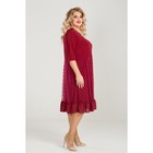 Платье женское, размер 56, цвет бордовый - Фото 5