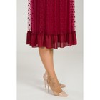 Платье женское, размер 56, цвет бордовый - Фото 7