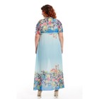 Платье женское, размер 56, цвет голубой - Фото 2
