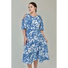 Платье женское, размер 58, цвет голубой - Фото 2